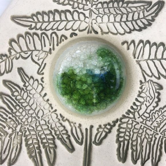 Handmade Triangle Boho Fern Tealight Candle Holder - Picture 4 of 8